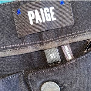 Paige black pants size 31 New without tags.  Beautiful rich black color.